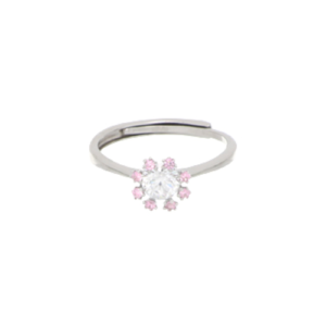 Anello Fiore di Luce Rosa