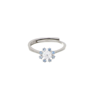 Anello Fiore di Luce Blu