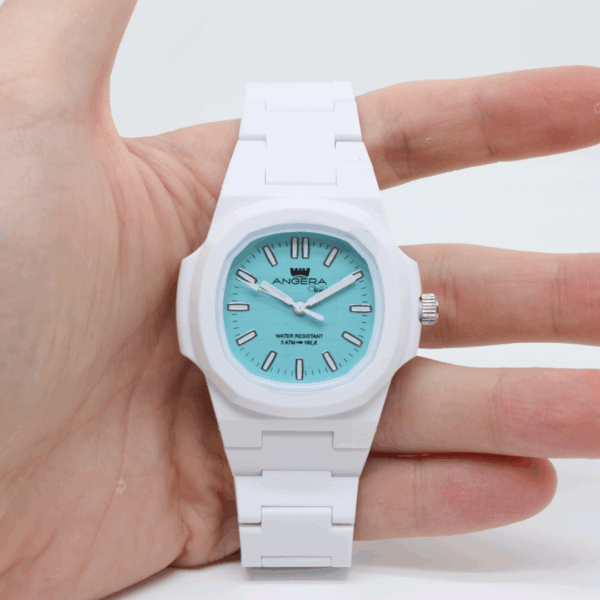 Orologio "ANGERA Watch" Bianco e quadrante tiffany - immagine 7