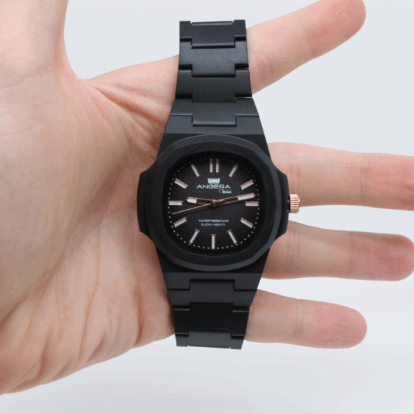 Orologio "ANGERA Watch" Nero e rosato - immagine 2
