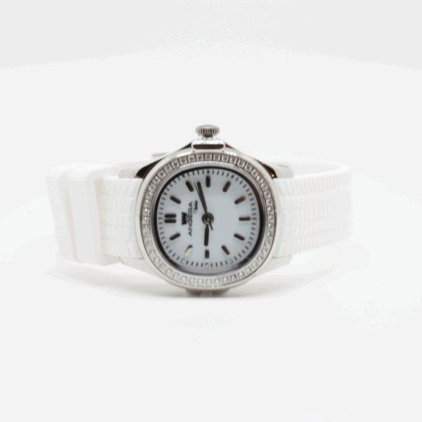 Orologio "ANGERA Watch" Bianco e con quadrante azzurro - immagine 2