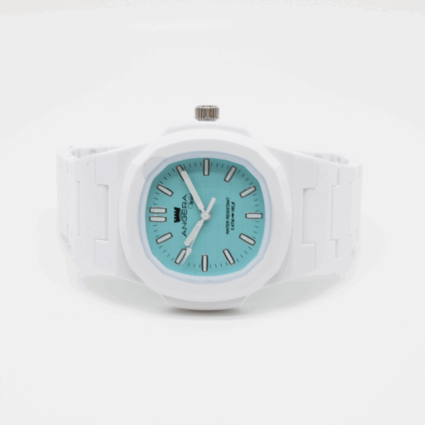 Orologio "ANGERA Watch" Bianco e quadrante tiffany - immagine 6