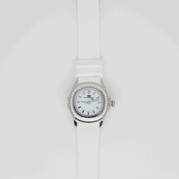 Orologio "ANGERA Watch" Bianco e con quadrante azzurro - immagine 5