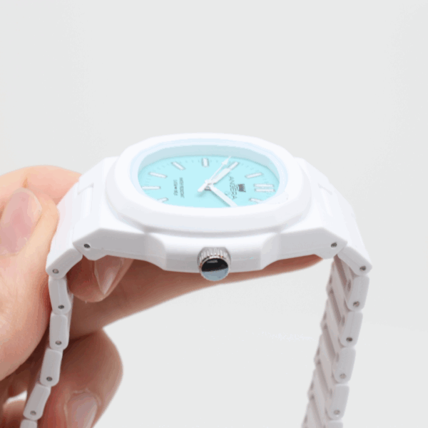 Orologio "ANGERA Watch" Bianco e quadrante tiffany - immagine 2