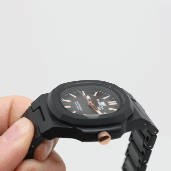 Orologio "ANGERA Watch" Nero e rosato - immagine 5