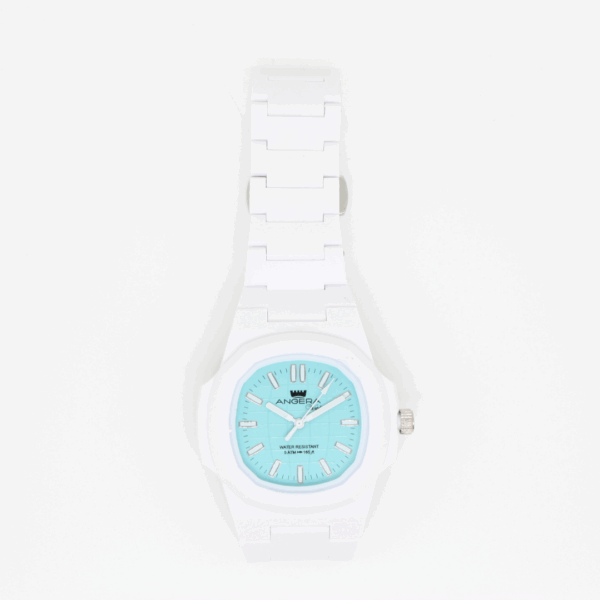 Orologio "ANGERA Watch" Bianco e quadrante tiffany - immagine 4